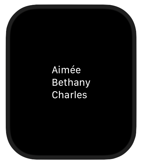 SwiftUI watchOS Text VStack
