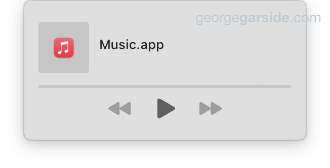 Now Playing menu bar widget